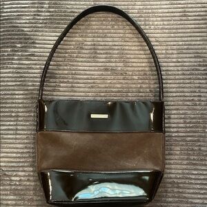 Gucci Tom Ford Era Patent and Suede Shoulder Bag